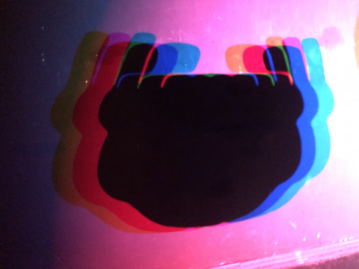 Exposure-red,blue,green | screen printing | RGB lighting